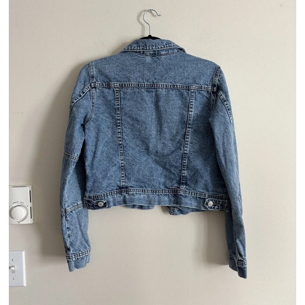 Free People We the‎ Free Rumors Denim Jacket Trucker Blue XS